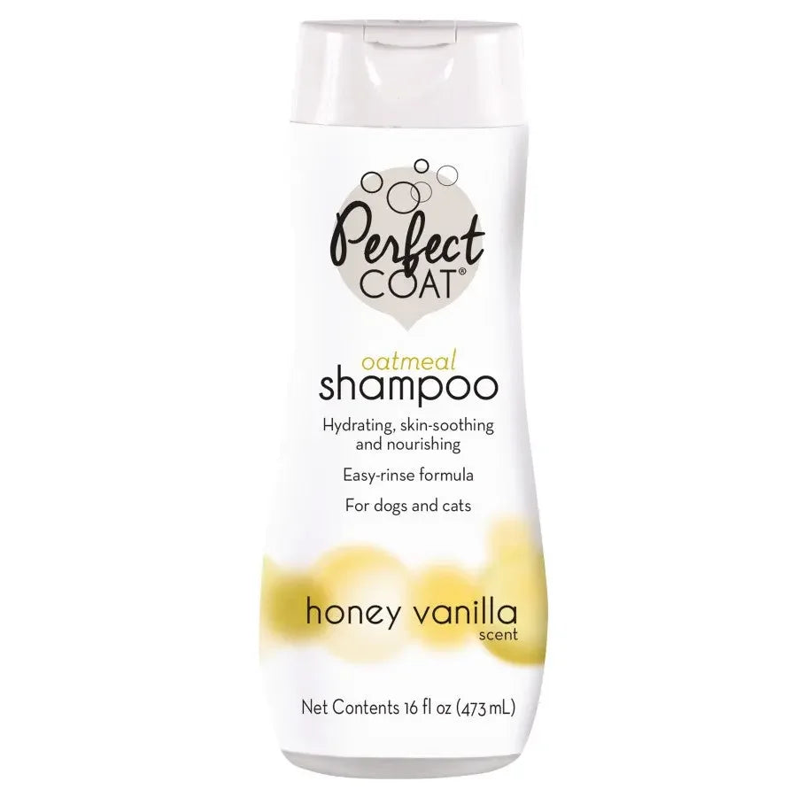 Perfect Coat Oatmeal Honey Vanilla Pets Shampoo 16 oz Perfect Coat
