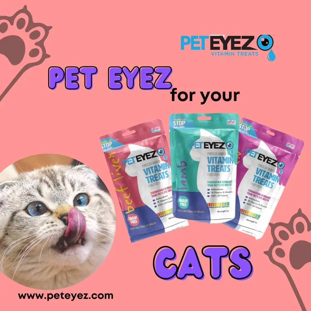 Pet Eyez Vitamin Treats for Cats  Lamb Flavor Pet Eyez