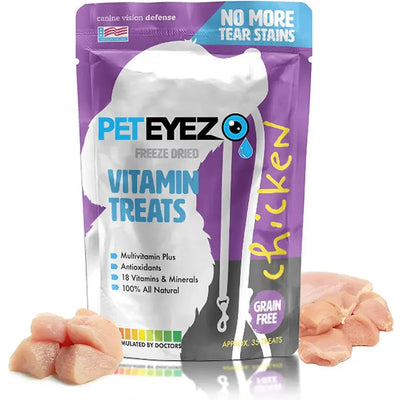 Pet Eyez Vitamin Treats for Dogs Chicken Flavor Pet Eyez