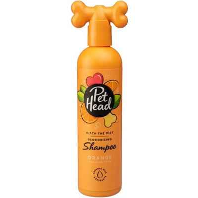 Pet Head Ditch the Dirt Deodorizing Shampoo for Dogs Orange with Aloe Vera Pet Head