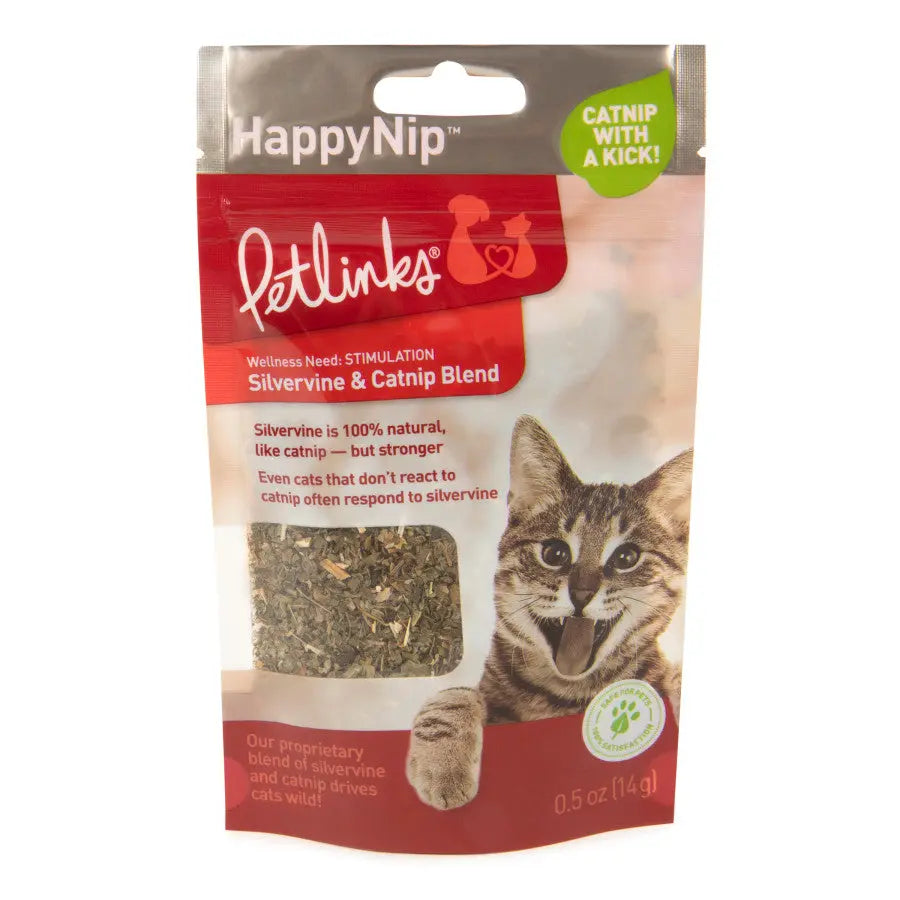 Petlinks HappyNip Silvervine Catnip Blend Catnip 0.5 oz Petlinks