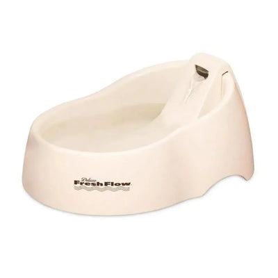 Petmate® Deluxe Fresh Flow Fountain For Cats Bleached Linen Color 50 Oz Medium Petmate®