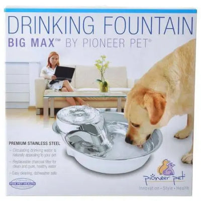 Pioneer Big Max Stainless Steel Drinking Fountain Pioneer Pet