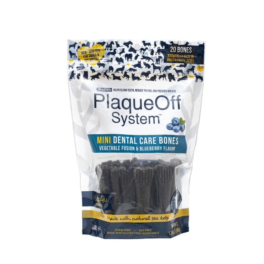 PlaqueOff Dental Care Bones Vegetable Fusion with Blueberry Mini Talis Us