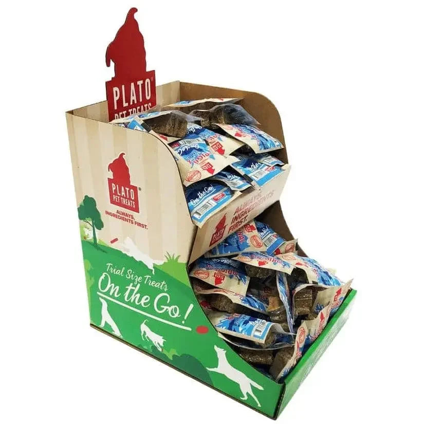 Plato On the Go! Salmon Real Strips Display 100ct Plato