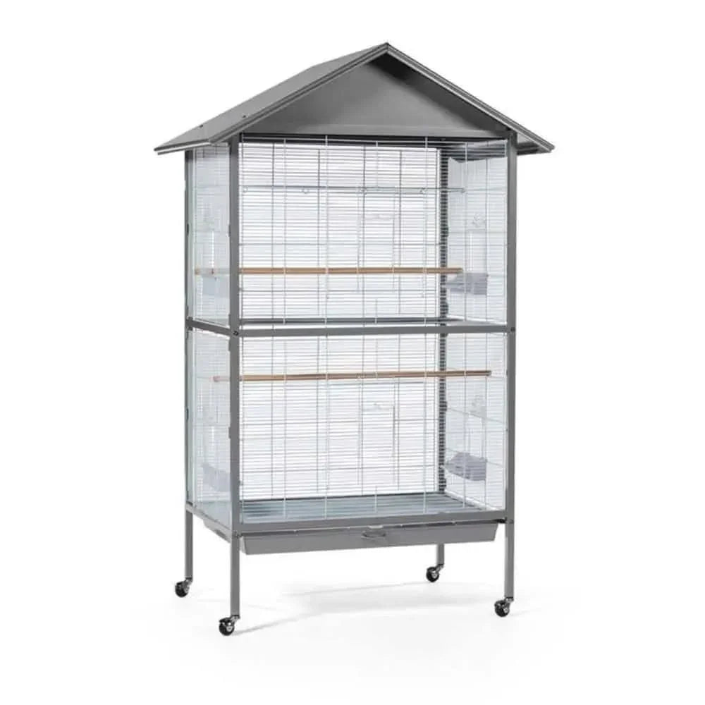 Prevue Pet Products Charming Aviary Flight Bird Cage Pearl Grey Prevue Pet CPD