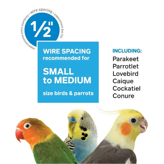 Prevue Pet Products Keet/Tiel Cascade Roof Bird Cage Prevue Pet