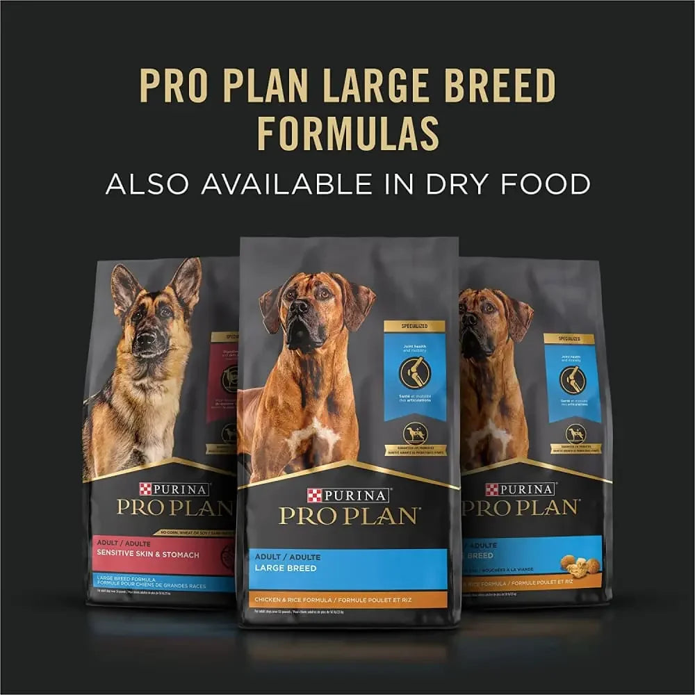 Pro Plan Beef & Rice Chunks in Gravy Large Breed Dog 12 / 13 oz Purina Pro Plan