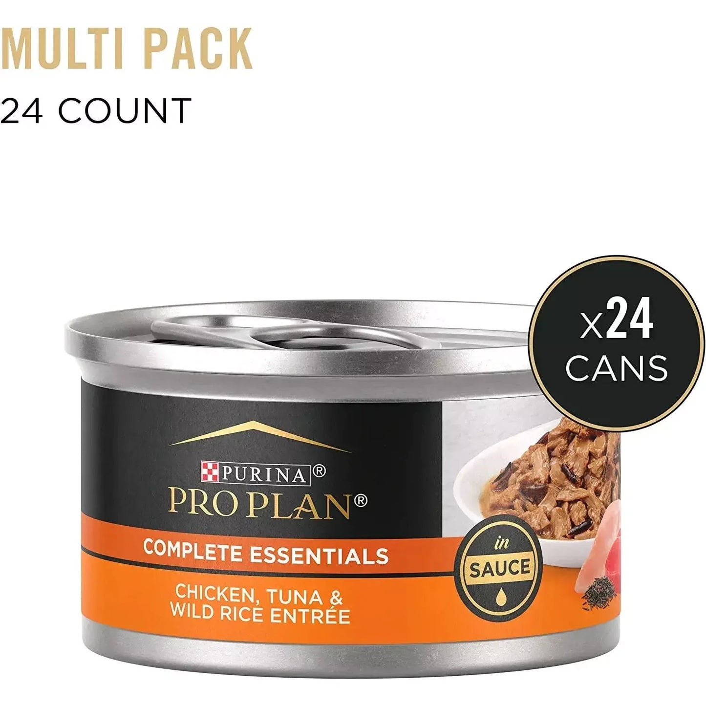 Pro Plan Savor Chicken, Tuna & Wild Rice in Sauce Cat Wet Food 24 / 3 oz Purina