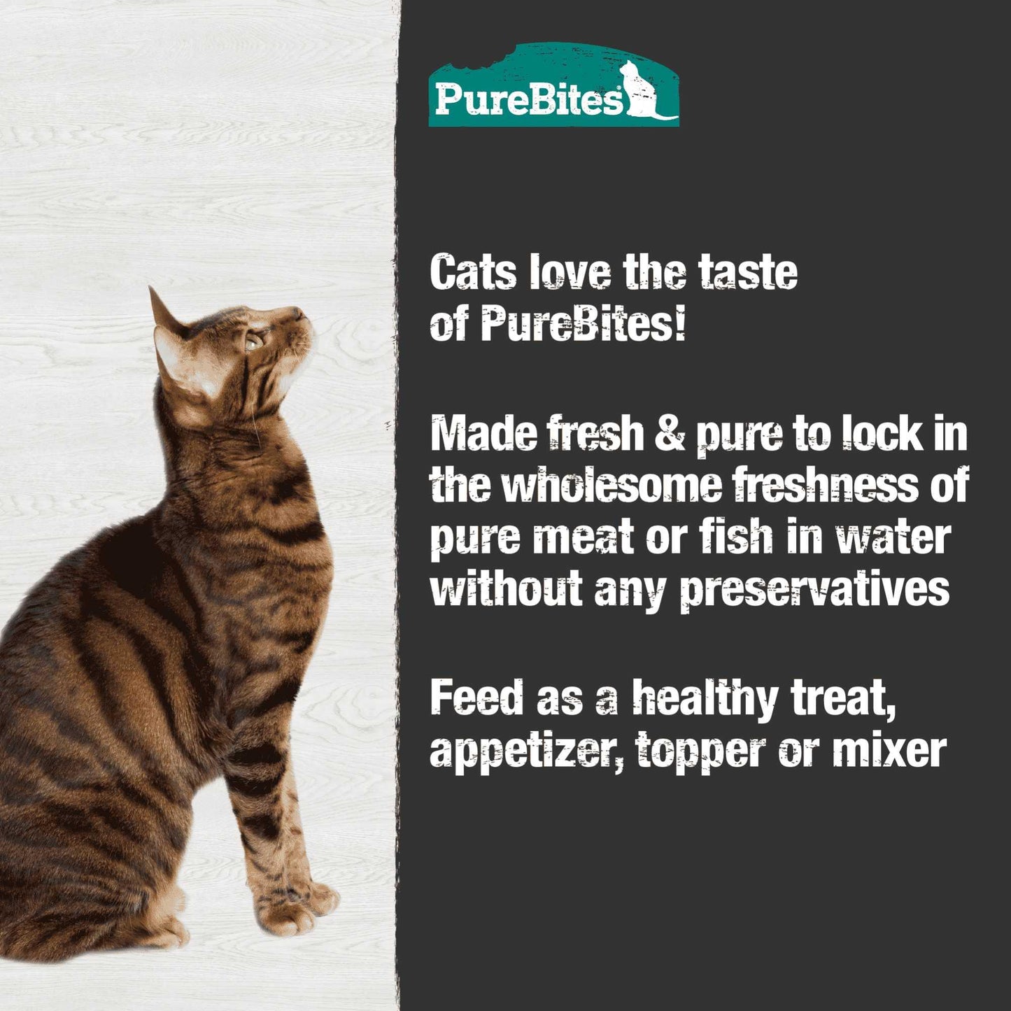 PureBites Mixers Chicken Breast & Wild Ocean Shrimp in Water Cat Food 12 / 1.76 oz Pure Treats