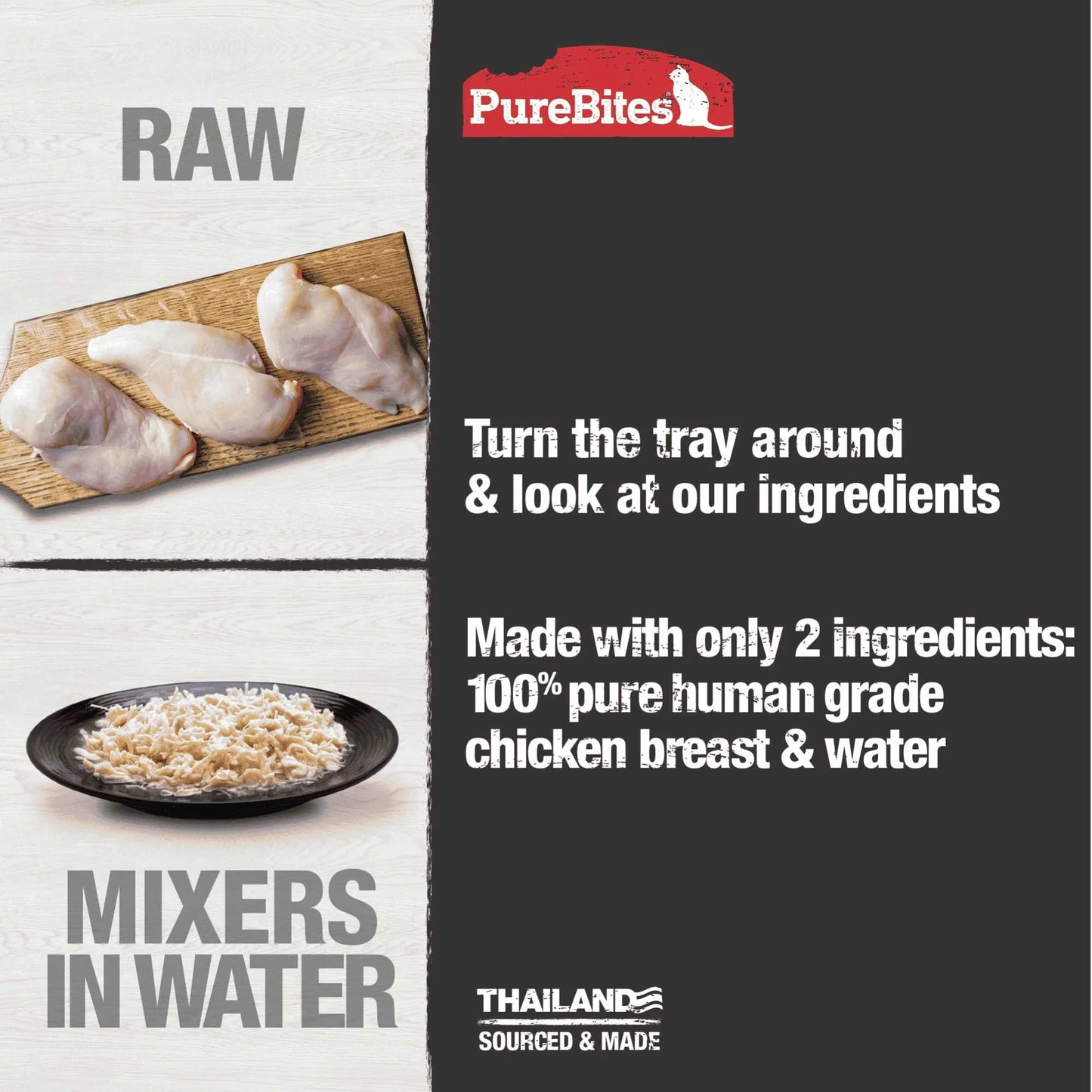 PureBites Mixers Chicken Breast in Water Cat Food 12 / 1.76 oz Pure Treats