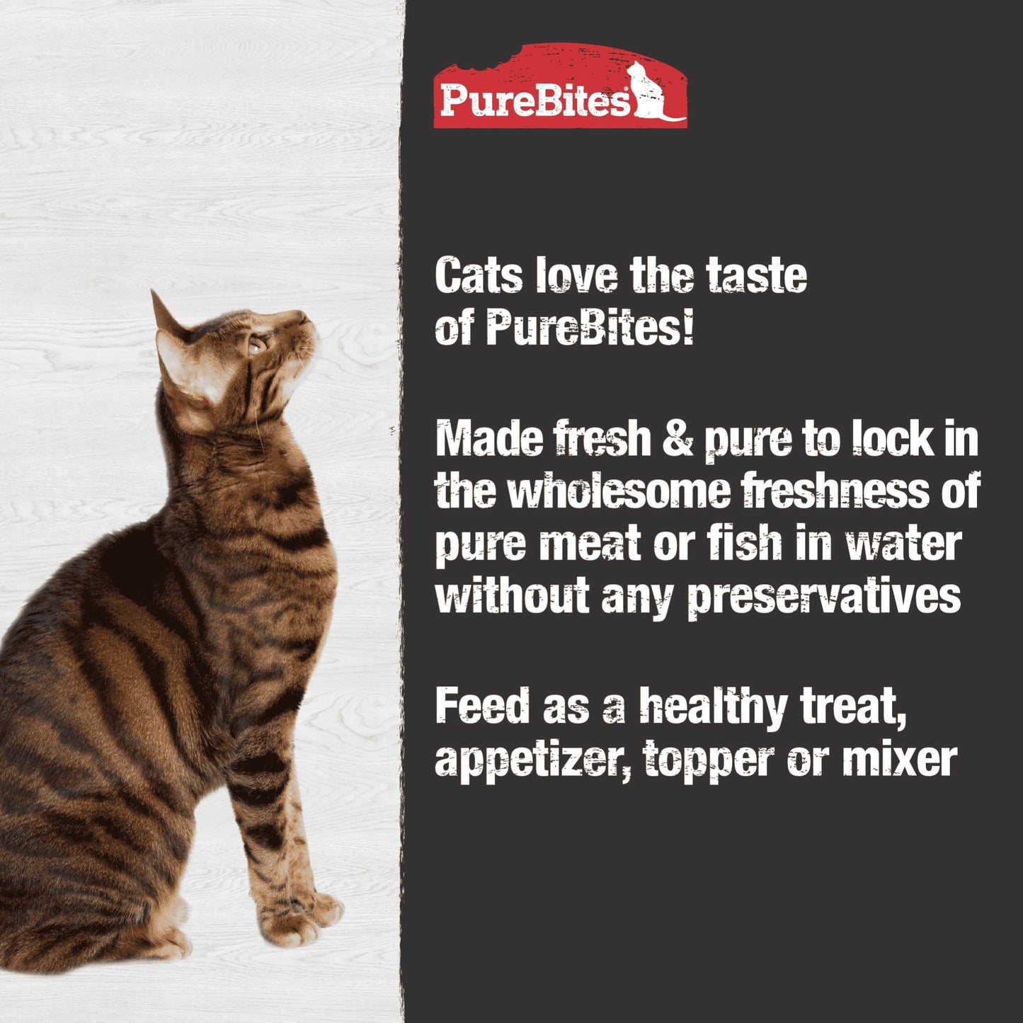 PureBites Mixers Chicken Breast in Water Cat Food 12 / 1.76 oz Pure Treats