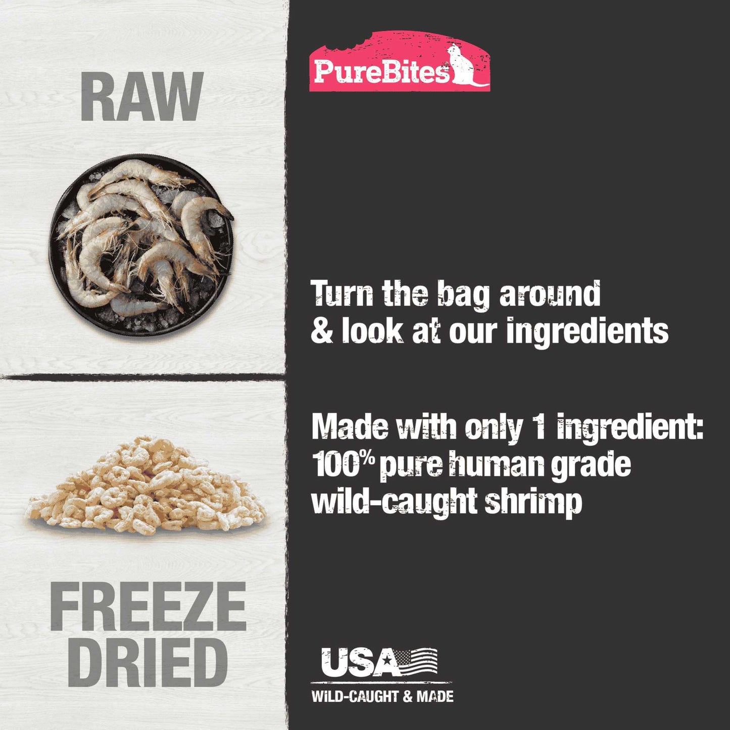 PureBites Shrimp Freeze-Dried Cat Treats 11 g Pure Treats