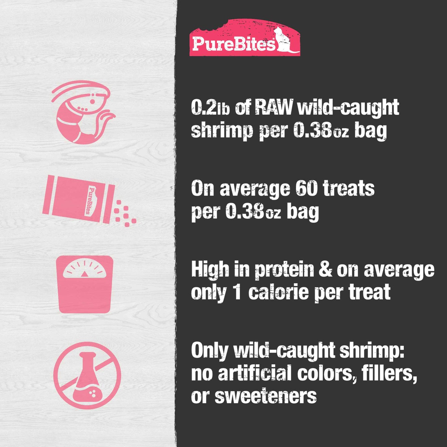 PureBites Shrimp Freeze-Dried Cat Treats 11 g Pure Treats