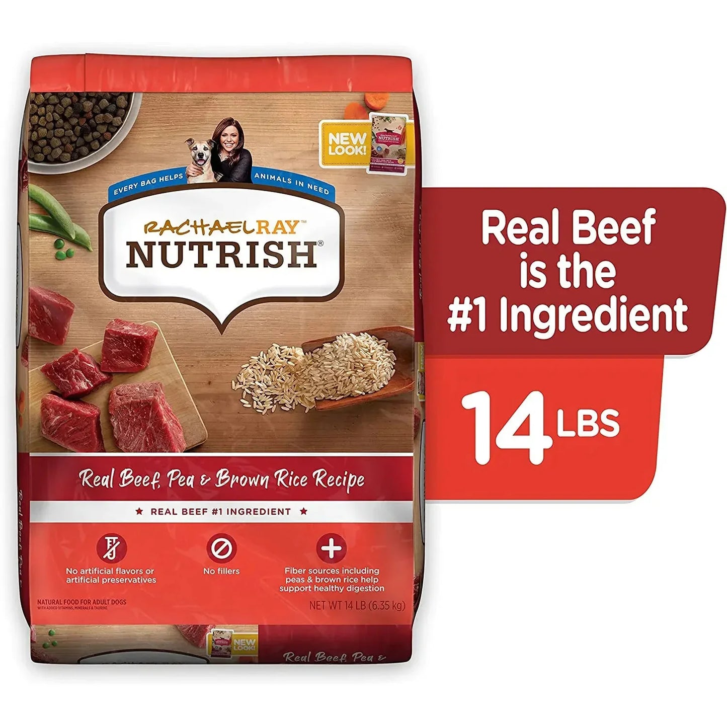 Rachael Ray NUTRISH Beef And Brown Rice Dry Dog Food Rachael Ray NUTRISH