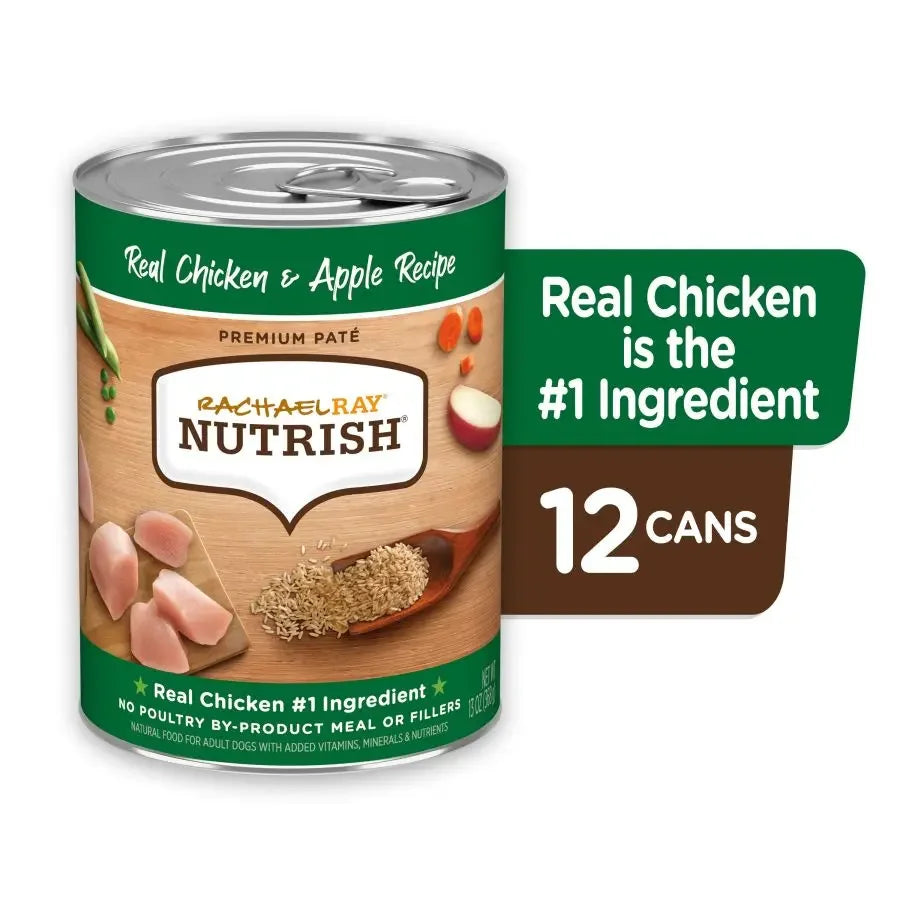 Rachael Ray NUTRISH Premium Pate Canned Dog Food 12ea/13 oz Rachael Ray NUTRISH