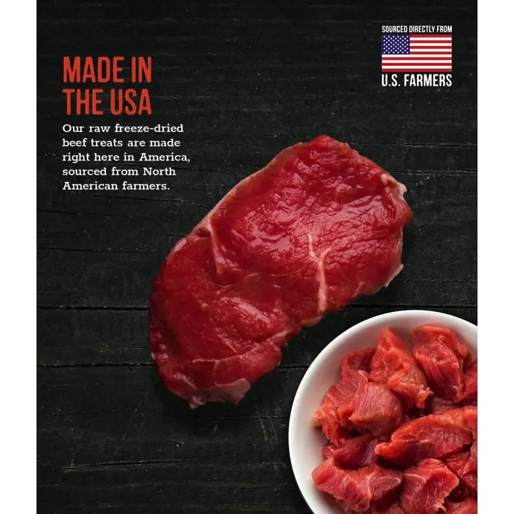 Raw Freeze Dried Beef & Liver Dog Treats, Red, 2.5 Oz Wholesome Pride
