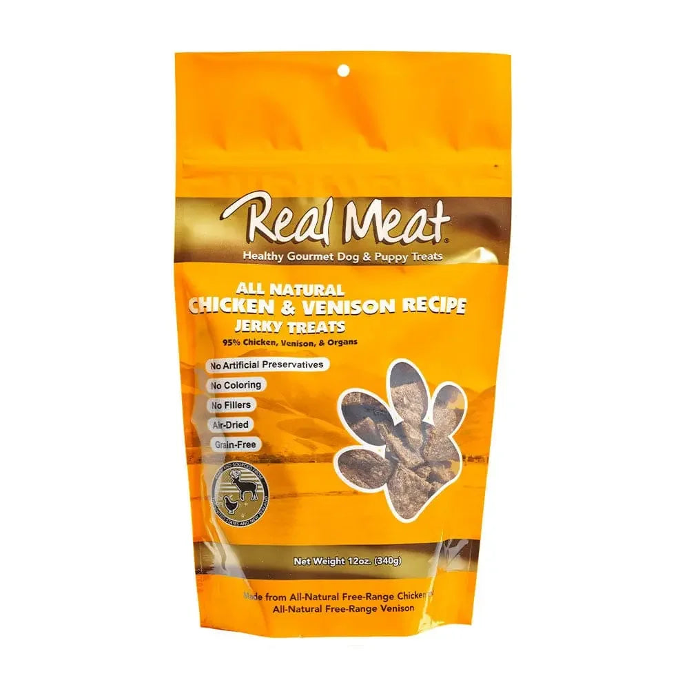 Real Meat® Chicken & Venison Jerky Dog Treats 12oz Real Meat®