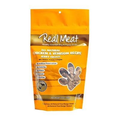 Real Meat® Chicken & Venison Jerky Dog Treats 12oz Real Meat®