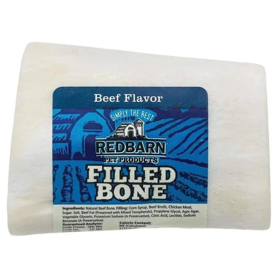 Redbarn Pet Products Filled Bone Beef Dog Treat Redbarn