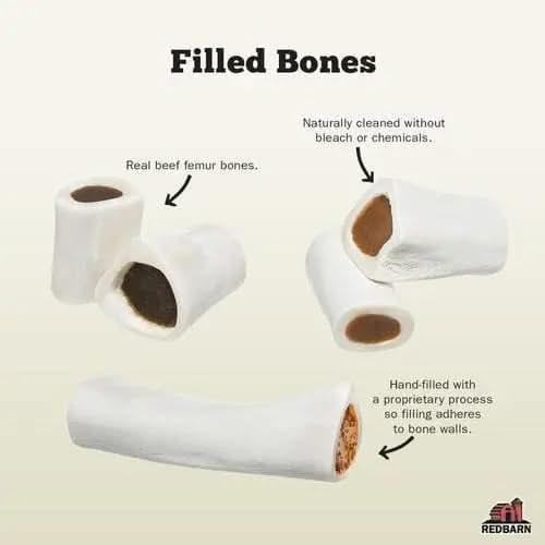 Redbarn Pet Products Filled Bone Cheese n Bacon Dog Treat Redbarn