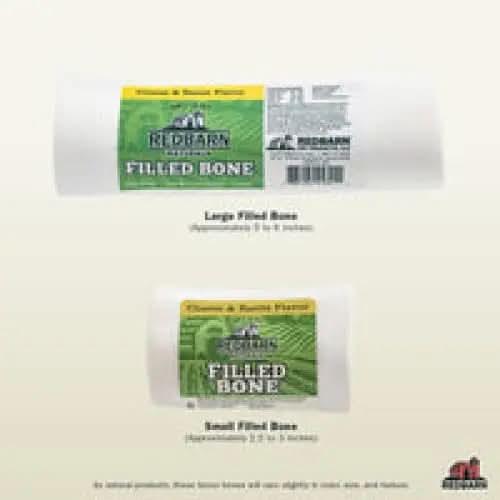 Redbarn Pet Products Filled Bone Natural Cheese & Bacon Dog Treat Redbarn