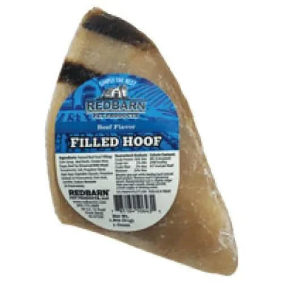Redbarn Pet Products Filled Hooves Beef Dog Treat 1.8 oz Redbarn