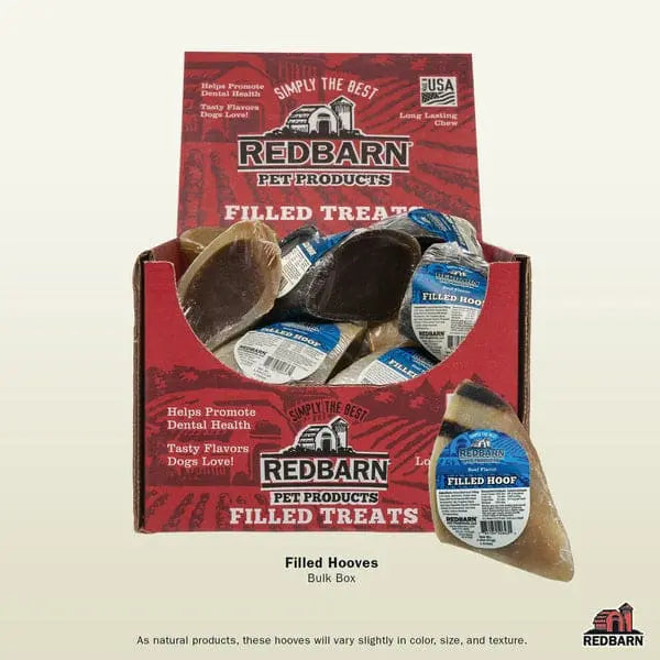 Redbarn Pet Products Filled Hooves Beef Dog Treat 1.8 oz Redbarn