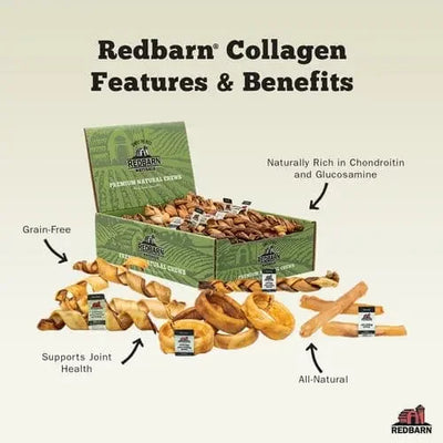 Redbarn Pet Products Puffed Collagen Ring Dog Treats 20ea/3 in Redbarn
