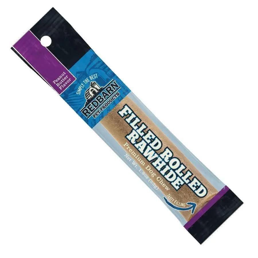 Redbarn Pet Products Rolled Rawhide Peanut Butter 1ea/1.9 oz Redbarn