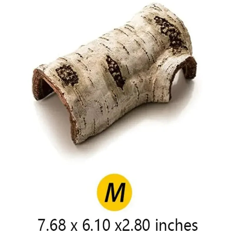 Reptile Habitat Resin Ornament Hideout Cave Bark Bend Leopard Gecko Spider Snake Turtle Talis Us