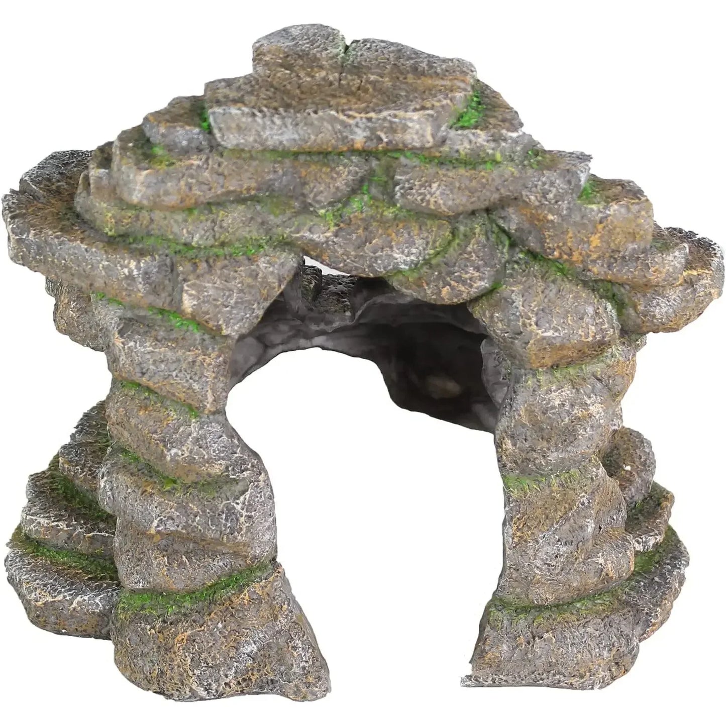 Reptology Shale Scape Step Ledge & Cave Hideout Decorative Resin for Aquariums & Terrariums Reptology