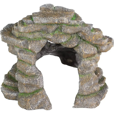 Reptology Shale Scape Step Ledge & Cave Hideout Decorative Resin for Aquariums & Terrariums Reptology