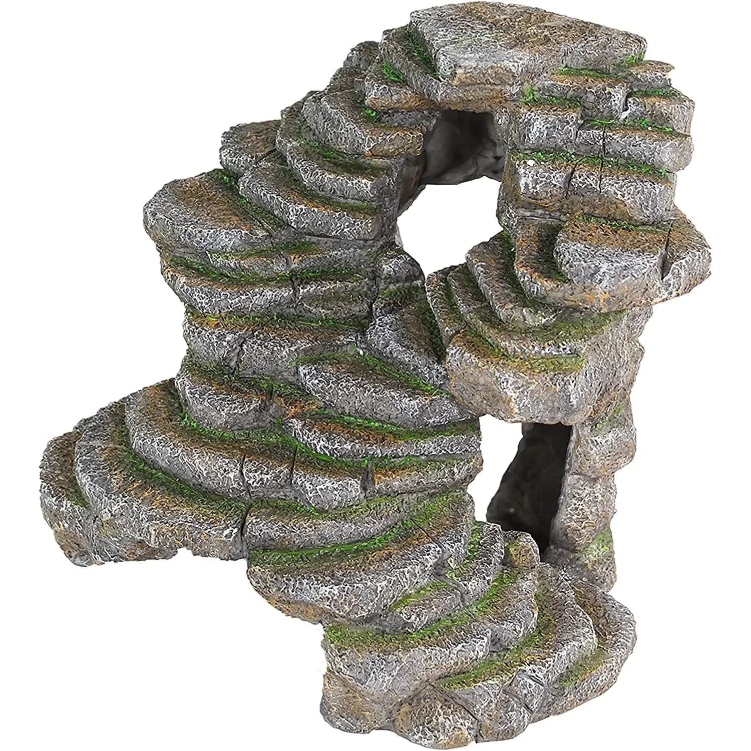 Reptology Shale Scape Step Ledge & Cave Hideout Decorative Resin for Aquariums & Terrariums Reptology