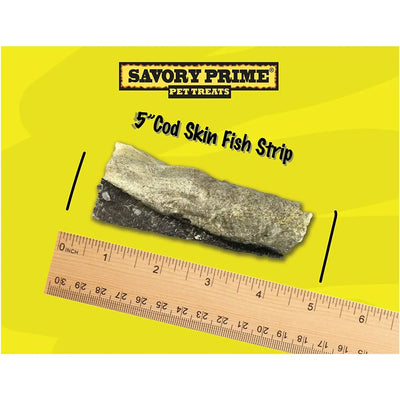 Savory Prime Cod Skin Fish Strips Dog Treat Savory Prime CPD