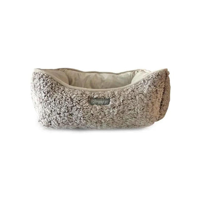 Shaggy Beige Reversible Cuddler Pet Bed Nandog Pet Gear WP