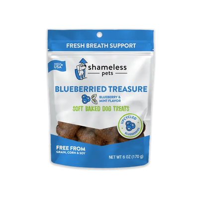 Shameless Pets Blueberried Treasure Soft Baked Dog Treats Shameless Pets