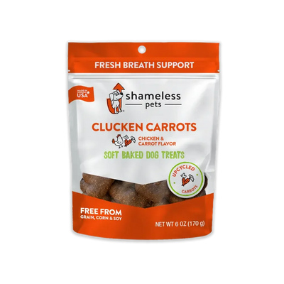 Shameless Pets Clucken Carrots Soft Baked Dog Treats Shameless Pets