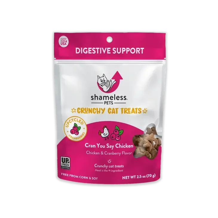Shameless Pets Cran U Say Chicken Crunchy Cat Treats Shameless Pets