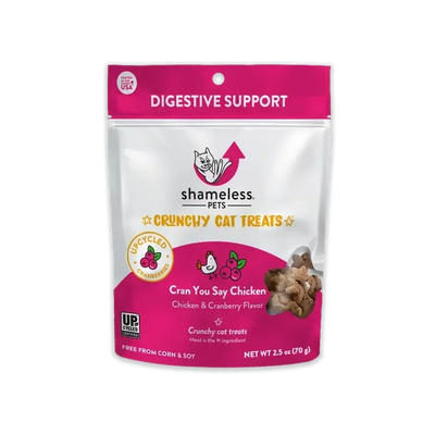 Shameless Pets Cran U Say Chicken Crunchy Cat Treats Shameless Pets