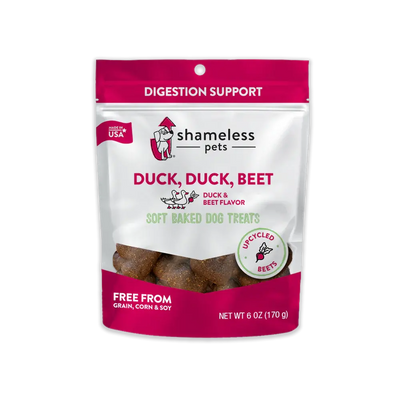 Shameless Pets Duck Duck Beet Soft Baked Dog Treats Shameless Pets