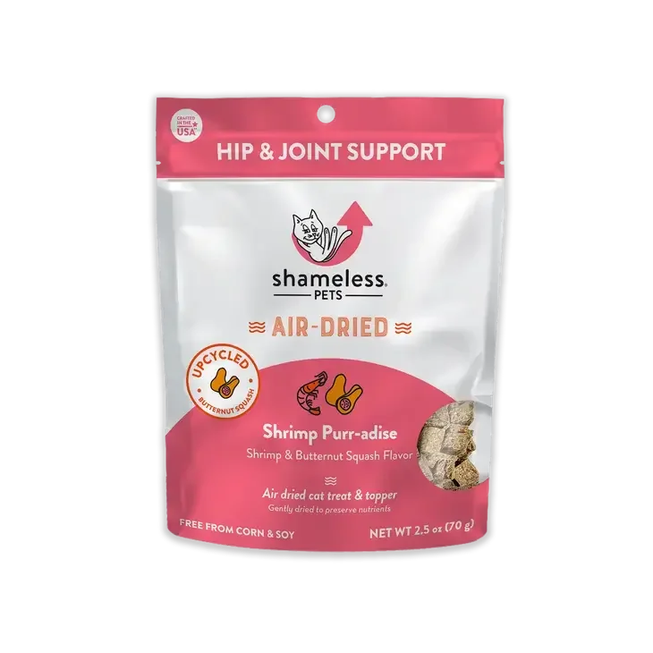 Shameless Pets Shrimp Purr-adise Air-Dried Cat Treat & Topper Shameless Pets