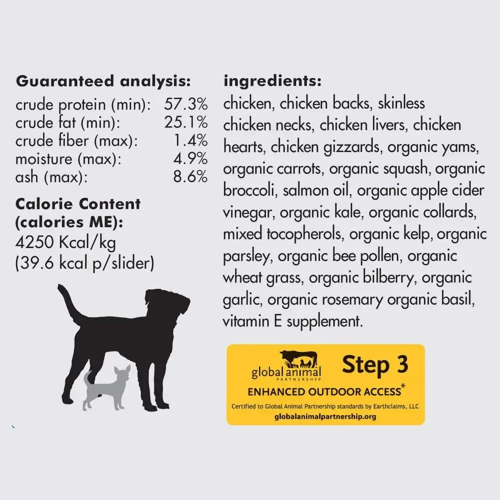 Smallbatch Pets Freeze-Dried Premium Raw Food Diet for Dogs, Chicken Sliders Dog Food Smallbatch