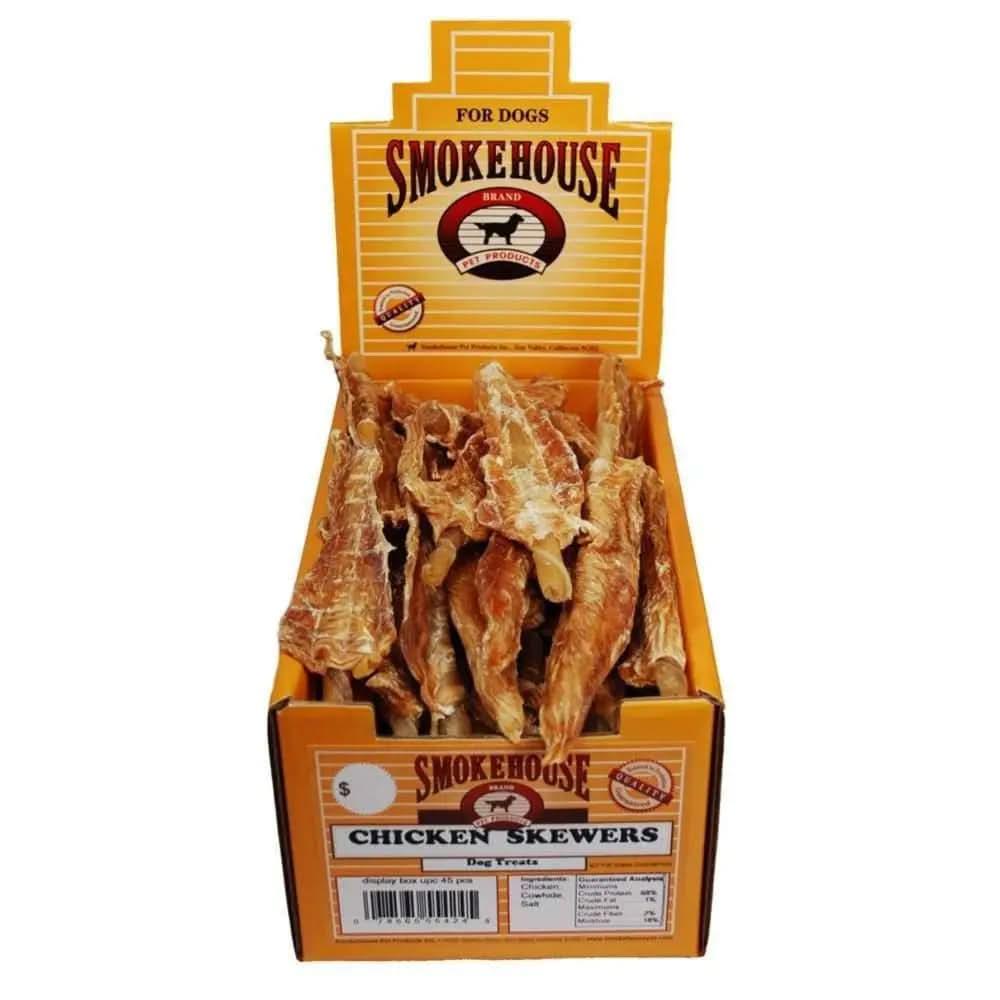 Smokehouse Chicken Skewers Dog Treats 45ea/45 ct Smokehouse