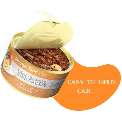 Snappy Tom Lites Tuna with Cheese Canned Cat Food Snappy Tom