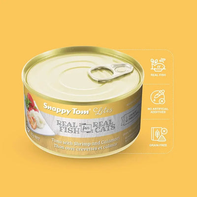 Snappy Tom Lites Tuna with Shrimp & Calamari Canned Cat Food Snappy Tom