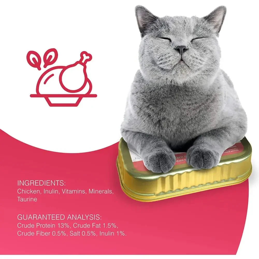 Snappy Tom Ultimates Tender Chicken in Broth Canned Cat Food Snappy Tom