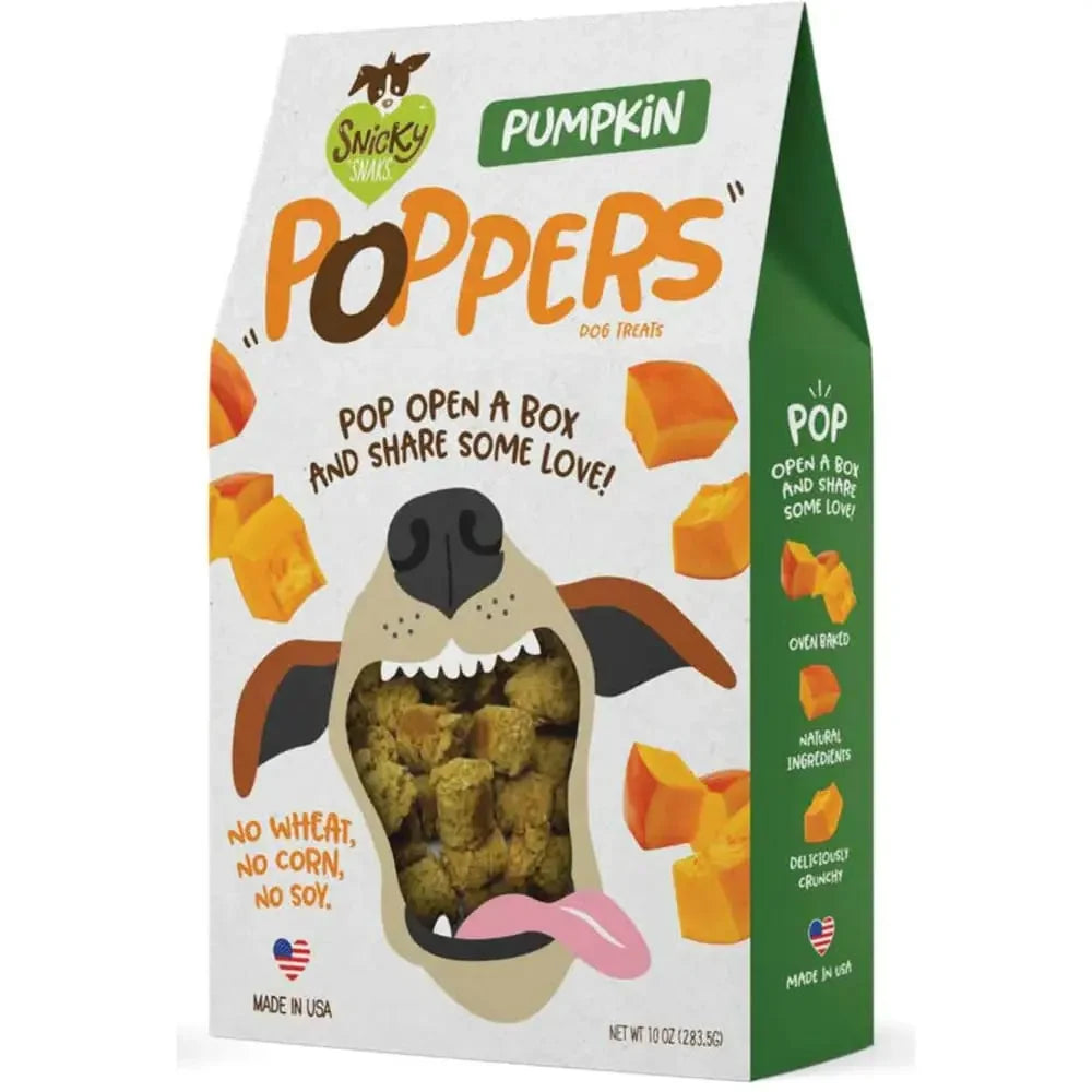 Snicky Snak Poppers Dog Treat 10 oz Snicky Snak