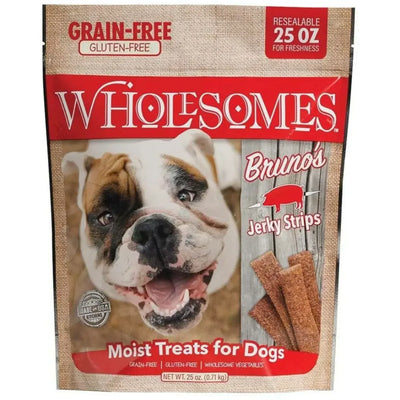 Sportmix Bruno's Pork Grain Free Jerky Strips Moist Dog Treats Sportmix®