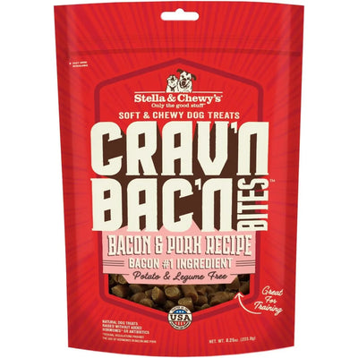 Stella & Chewys Dog Crav'N Bacon Bites Pork 8.25Oz Stella & Chewy's